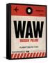 WAW Warsaw Luggage Tag I-NaxArt-Framed Stretched Canvas