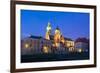 Wawel Castle in Krakow, Poland-dziewul-Framed Photographic Print