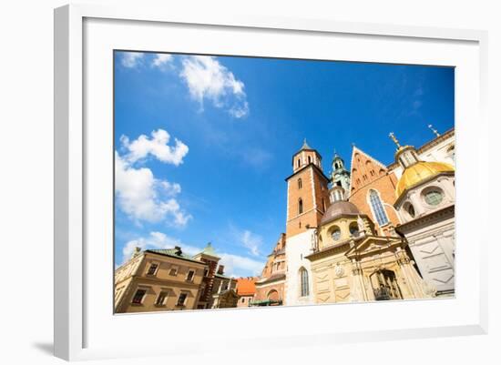 Wawel Castle in Krakow, Poland.-De Visu-Framed Photographic Print