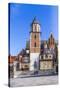 Wawel Castle on Sunny Day with Blue Sky and White Clouds-Jorg Hackemann-Stretched Canvas