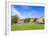 Wawel Castle on Sunny Day with Blue Sky and White Clouds-Jorg Hackemann-Framed Photographic Print