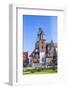 Wawel Castle on Sunny Day with Blue Sky and White Clouds-Jorg Hackemann-Framed Photographic Print