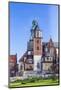 Wawel Castle on Sunny Day with Blue Sky and White Clouds-Jorg Hackemann-Mounted Photographic Print