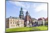 Wawel Castle on Sunny Day with Blue Sky and White Clouds-Jorg Hackemann-Mounted Photographic Print