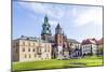 Wawel Castle on Sunny Day with Blue Sky and White Clouds-Jorg Hackemann-Mounted Photographic Print