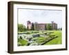 Wawel Castle on Sunny Day with Blue Sky and White Clouds-Jorg Hackemann-Framed Photographic Print