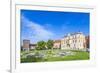 Wawel Castle on Sunny Day with Blue Sky and White Clouds-Jorg Hackemann-Framed Photographic Print