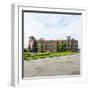 Wawel Castle on Sunny Day with Blue Sky and White Clouds-Jorg Hackemann-Framed Photographic Print