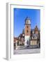 Wawel Castle on Sunny Day with Blue Sky and White Clouds-Jorg Hackemann-Framed Photographic Print