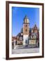 Wawel Castle on Sunny Day with Blue Sky and White Clouds-Jorg Hackemann-Framed Photographic Print