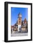 Wawel Castle on Sunny Day with Blue Sky and White Clouds-Jorg Hackemann-Framed Photographic Print