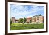 Wawel Castle on Sunny Day with Blue Sky and White Clouds-Jorg Hackemann-Framed Photographic Print