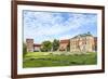 Wawel Castle on Sunny Day with Blue Sky and White Clouds-Jorg Hackemann-Framed Photographic Print