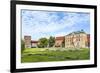 Wawel Castle on Sunny Day with Blue Sky and White Clouds-Jorg Hackemann-Framed Photographic Print