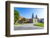 Wawel Castle on Sunny Day with Blue Sky and White Clouds-Jorg Hackemann-Framed Photographic Print