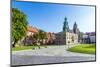 Wawel Castle on Sunny Day with Blue Sky and White Clouds-Jorg Hackemann-Mounted Photographic Print