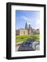 Wawel Castle on Sunny Day with Blue Sky and White Clouds-Jorg Hackemann-Framed Photographic Print