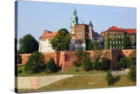 Wawel Castle on the Vistula River in Cracow (Krakow), Poland-luq-Stretched Canvas