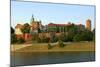 Wawel Castle on the Vistula River in Cracow (Krakow), Poland-luq-Mounted Photographic Print