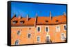 Wawel Castle Square on Sunny Summer Day in Krakow, Poland-Curioso Travel Photography-Framed Stretched Canvas