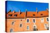 Wawel Castle Square on Sunny Summer Day in Krakow, Poland-Curioso Travel Photography-Stretched Canvas