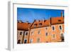 Wawel Castle Square on Sunny Summer Day in Krakow, Poland-Curioso Travel Photography-Framed Photographic Print