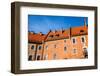 Wawel Castle Square on Sunny Summer Day in Krakow, Poland-Curioso Travel Photography-Framed Photographic Print