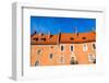 Wawel Castle Square on Sunny Summer Day in Krakow, Poland-Curioso Travel Photography-Framed Photographic Print