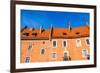 Wawel Castle Square on Sunny Summer Day in Krakow, Poland-Curioso Travel Photography-Framed Photographic Print