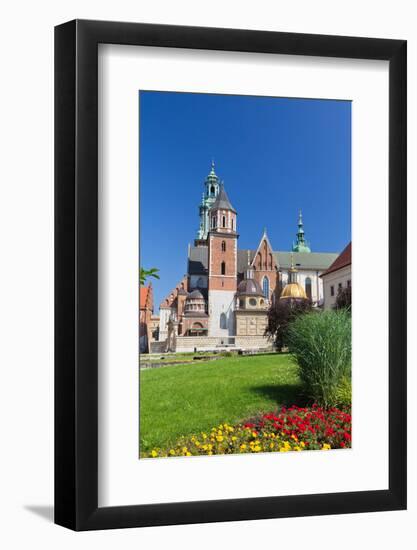 Wawel Cathedral on Wawel Hill in Old Town in Cracow in Poland-mychadre77-Framed Photographic Print