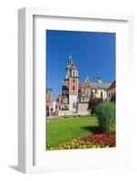 Wawel Cathedral on Wawel Hill in Old Town in Cracow in Poland-mychadre77-Framed Photographic Print