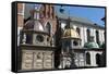 Wawel Hill and the Royal Castle in Krakow-wjarek-Framed Stretched Canvas