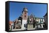 Wawel Hill and the Royal Castle in Krakow-wjarek-Framed Stretched Canvas