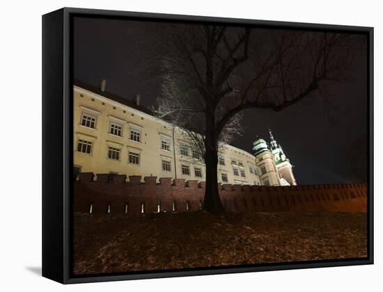 Wawel Hill and the Royal Castle in Krakow-wjarek-Framed Stretched Canvas