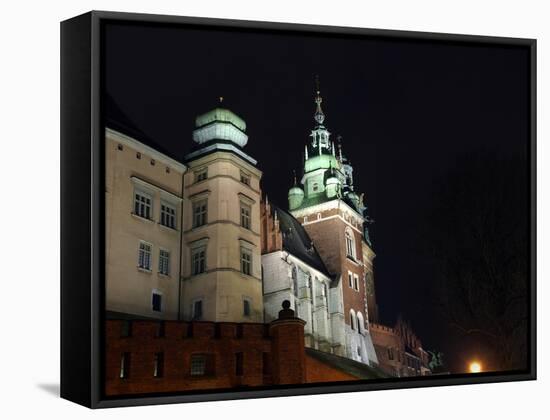 Wawel Hill and the Royal Castle in Krakow-wjarek-Framed Stretched Canvas