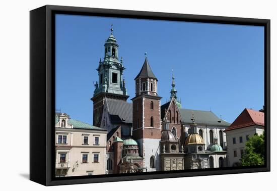 Wawel Hill and the Royal Castle in Krakow-wjarek-Framed Stretched Canvas