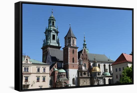 Wawel Hill and the Royal Castle in Krakow-wjarek-Framed Stretched Canvas