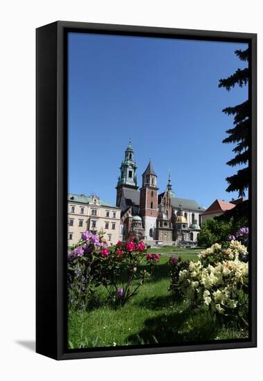 Wawel Hill and the Royal Castle in Krakow-wjarek-Framed Stretched Canvas