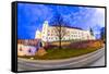 Wawel Hill by Night - Krakow-Jorg Hackemann-Framed Stretched Canvas