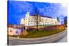 Wawel Hill by Night - Krakow-Jorg Hackemann-Stretched Canvas