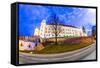 Wawel Hill by Night - Krakow-Jorg Hackemann-Framed Stretched Canvas