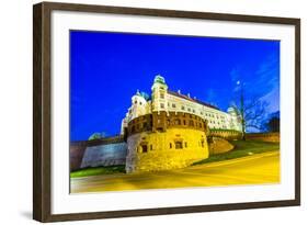 Wawel Hill by Night - Krakow-Jorg Hackemann-Framed Photographic Print