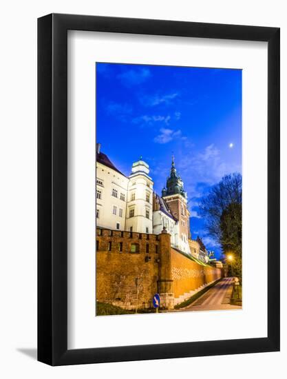 Wawel Hill by Night - Krakow-Jorg Hackemann-Framed Photographic Print