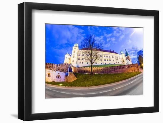 Wawel Hill by Night - Krakow-Jorg Hackemann-Framed Photographic Print
