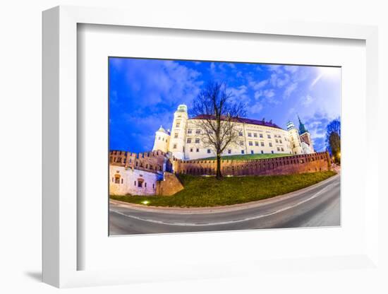 Wawel Hill by Night - Krakow-Jorg Hackemann-Framed Photographic Print