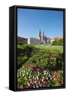 Wawel Hill Castle and Cathedral, UNESCO World Heritage Site, Krakow, Malopolska, Poland, Europe-Christian Kober-Framed Stretched Canvas