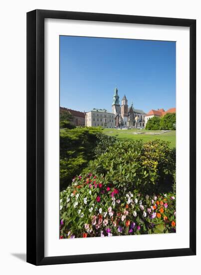 Wawel Hill Castle and Cathedral, UNESCO World Heritage Site, Krakow, Malopolska, Poland, Europe-Christian Kober-Framed Photographic Print