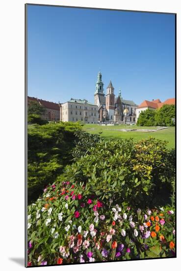 Wawel Hill Castle and Cathedral, UNESCO World Heritage Site, Krakow, Malopolska, Poland, Europe-Christian Kober-Mounted Photographic Print