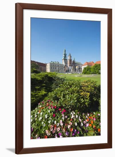 Wawel Hill Castle and Cathedral, UNESCO World Heritage Site, Krakow, Malopolska, Poland, Europe-Christian Kober-Framed Photographic Print