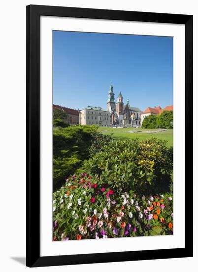 Wawel Hill Castle and Cathedral, UNESCO World Heritage Site, Krakow, Malopolska, Poland, Europe-Christian Kober-Framed Photographic Print